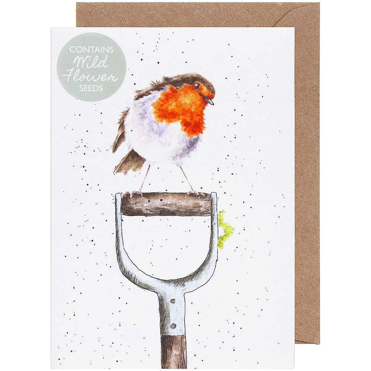 'The Gardener's Friend' Robin Seed Card>Wrendale Best Sale