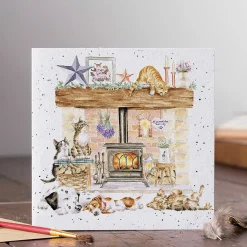 'There's No Place Like Home' Cats & Dogs Greetings Card>Wrendale Flash Sale