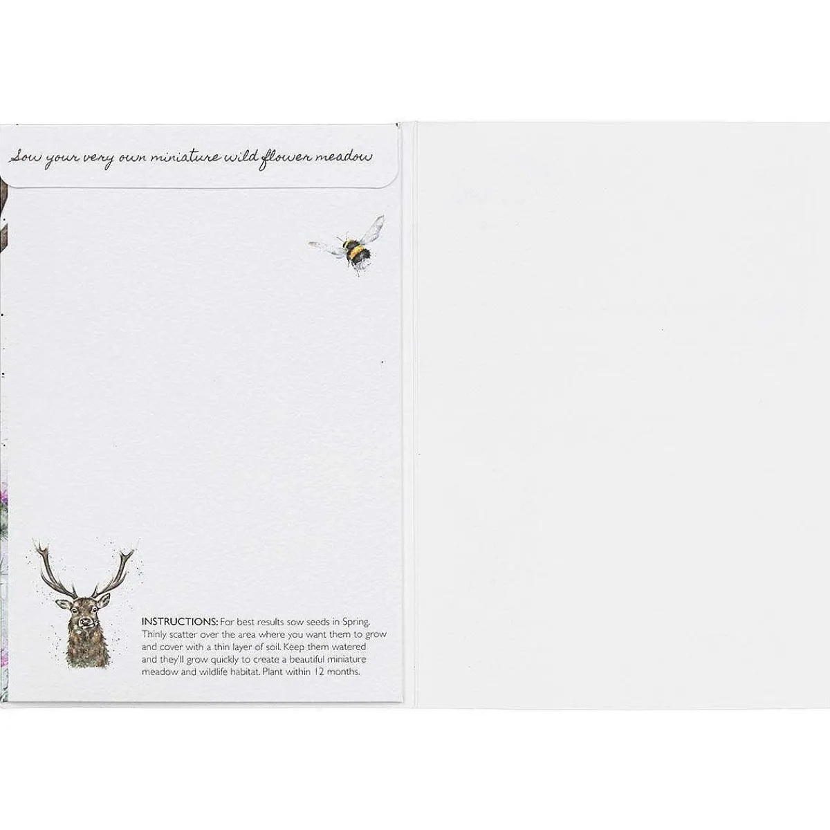 'Thistle Make You Smile' Stag Seed Card>Wrendale Sale
