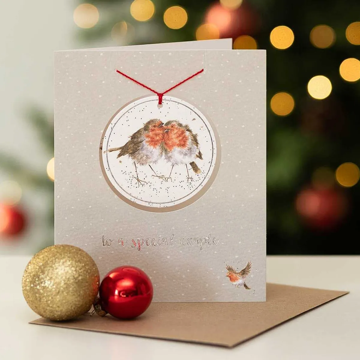 'To A Special Couple' Christmas Card With Tree Decoration>Wrendale Cheap