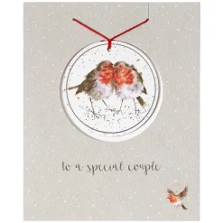 'To A Special Couple' Christmas Card With Tree Decoration><noscript><img width=
