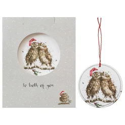 'To Both Of You' Christmas Card With Tree Decoration>Wrendale Best Sale