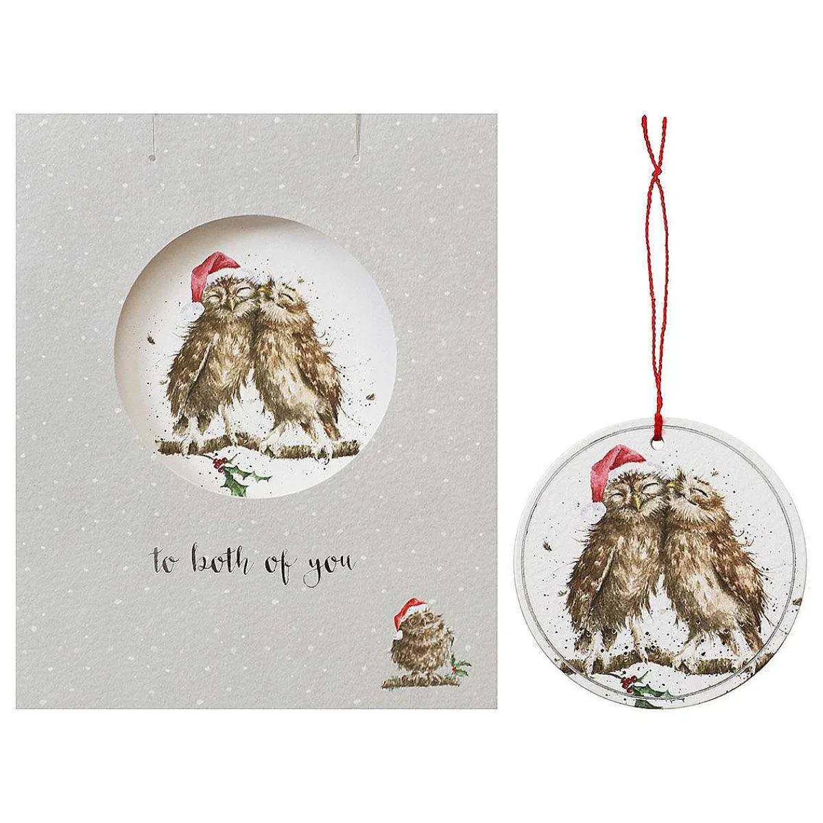 'To Both Of You' Christmas Card With Tree Decoration>Wrendale Best Sale