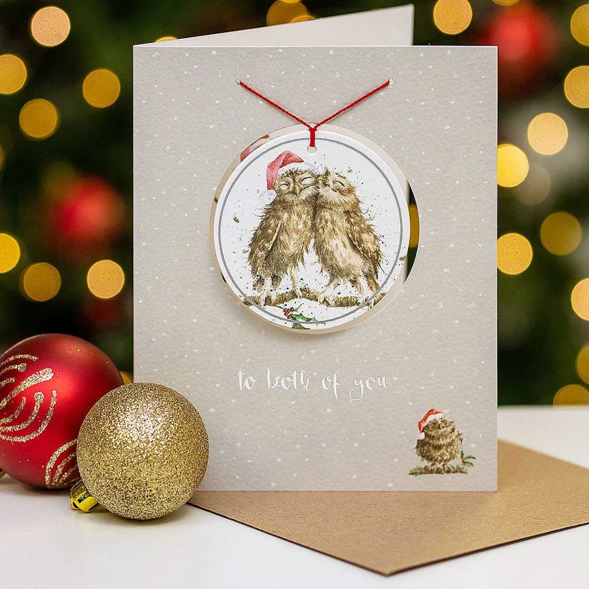 'To Both Of You' Christmas Card With Tree Decoration>Wrendale Best Sale