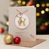 'To Mum And Dad' Christmas Card With Tree Decoration>Wrendale Clearance