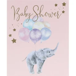 Up And Away Elephant Baby Shower Card>Wrendale Cheap