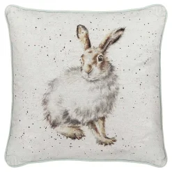 'Winter Hare' Square Cushion>Wrendale Sale