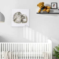 'Words Of Wisdom' Owl Small Canvas>Wrendale Clearance