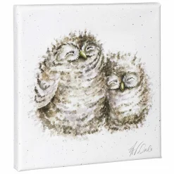 'Words Of Wisdom' Owl Small Canvas><noscript><img width=