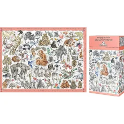'Zoology' 1000 Piece Jigsaw Puzzle>Wrendale Online