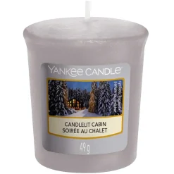 Candlelit Cabin Votive Candle>Yankee Candle Hot