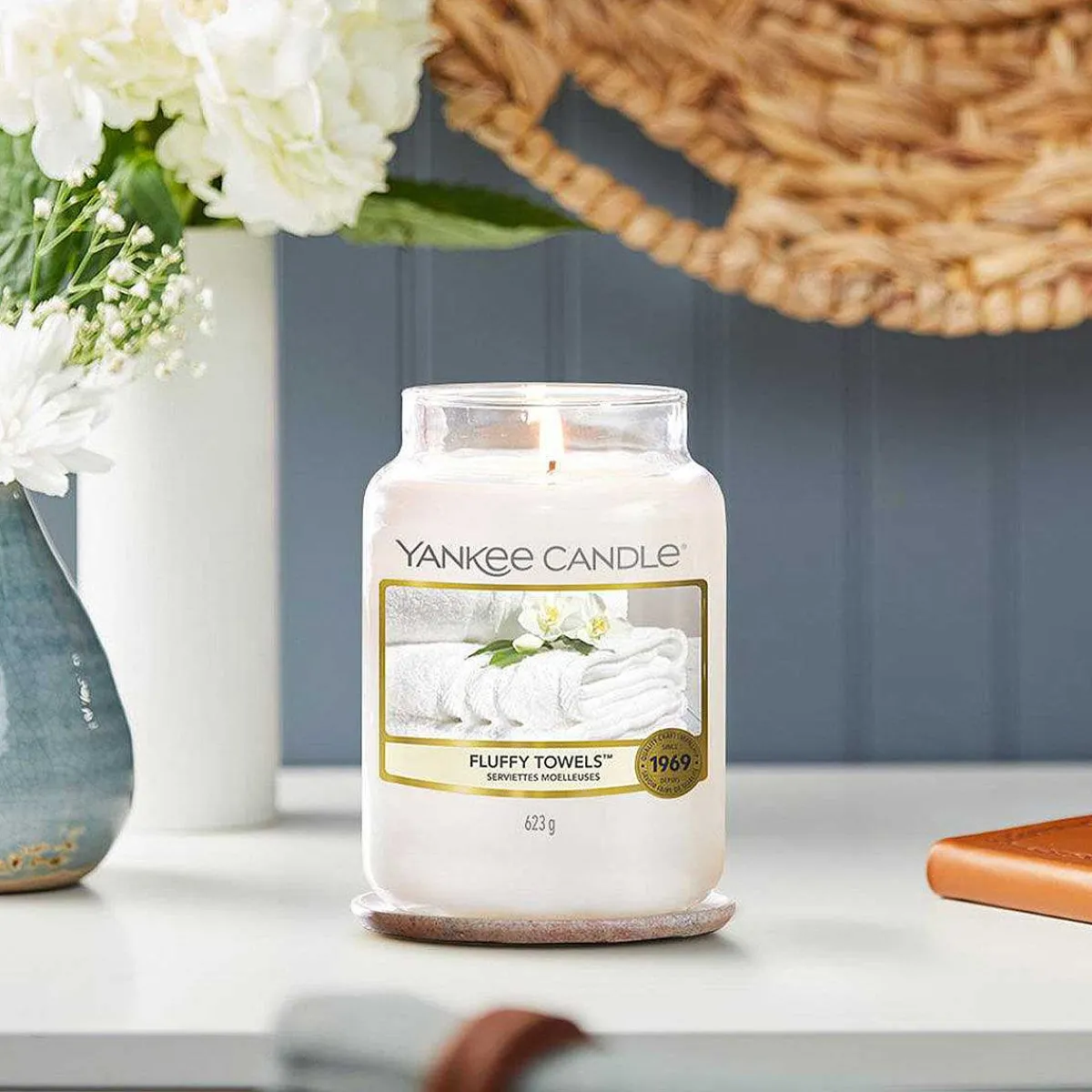 Fluffy Towels Large Jar Candle>Yankee Candle New