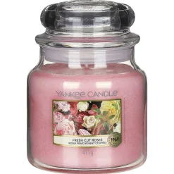 Fresh Cut Roses Medium Jar Candle>Yankee Candle Clearance