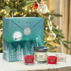 Holiday Bright Lights Small Tumbler & Three Filled Votive Gift Set><noscript><img width=