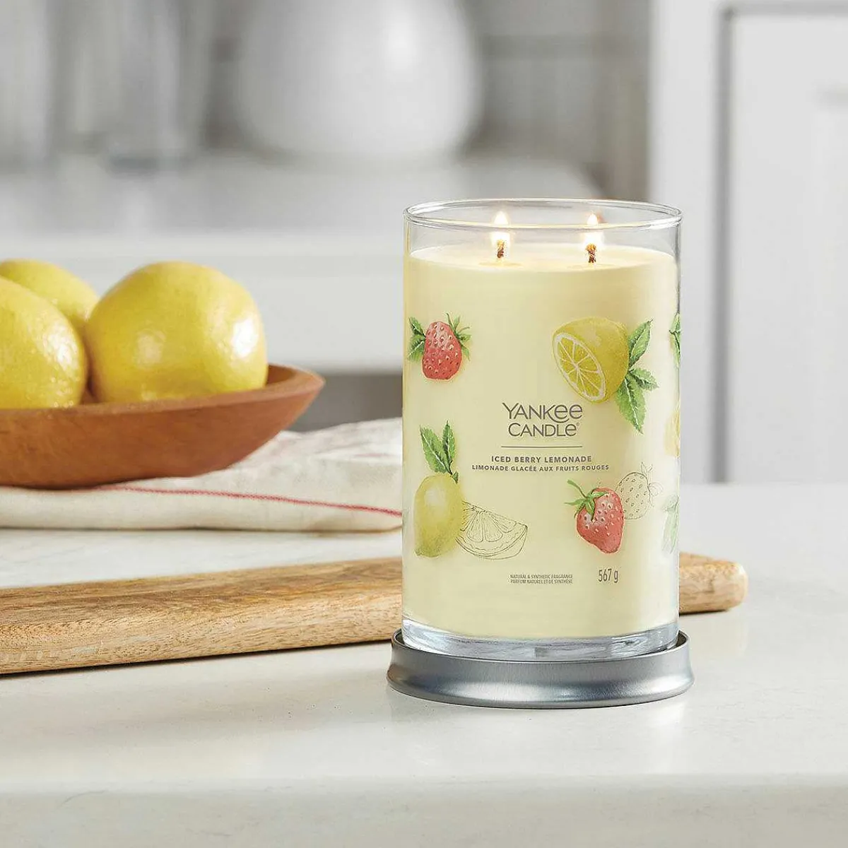 Iced Berry Lemonade Signature Large Tumbler Candle>Yankee Candle Online