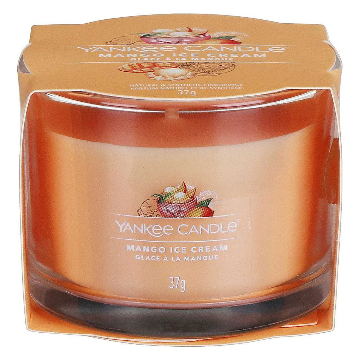 Mango Ice Cream Single Signature Filled Votive>Yankee Candle Clearance