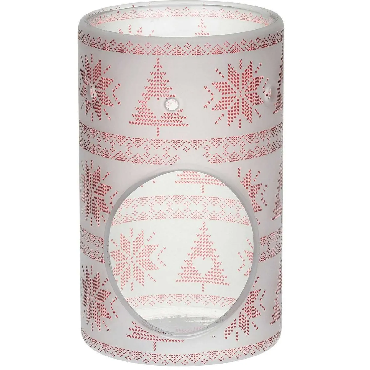 Red Nordic Frosted Glass Melt Warmer>Yankee Candle Clearance