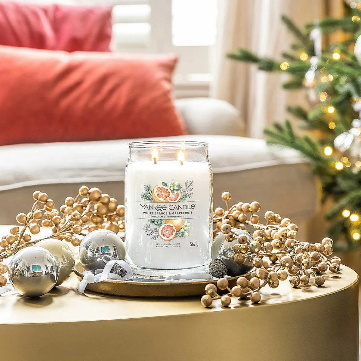 White Spruce & Grapefruit Signature Large Jar Candle>Yankee Candle Cheap