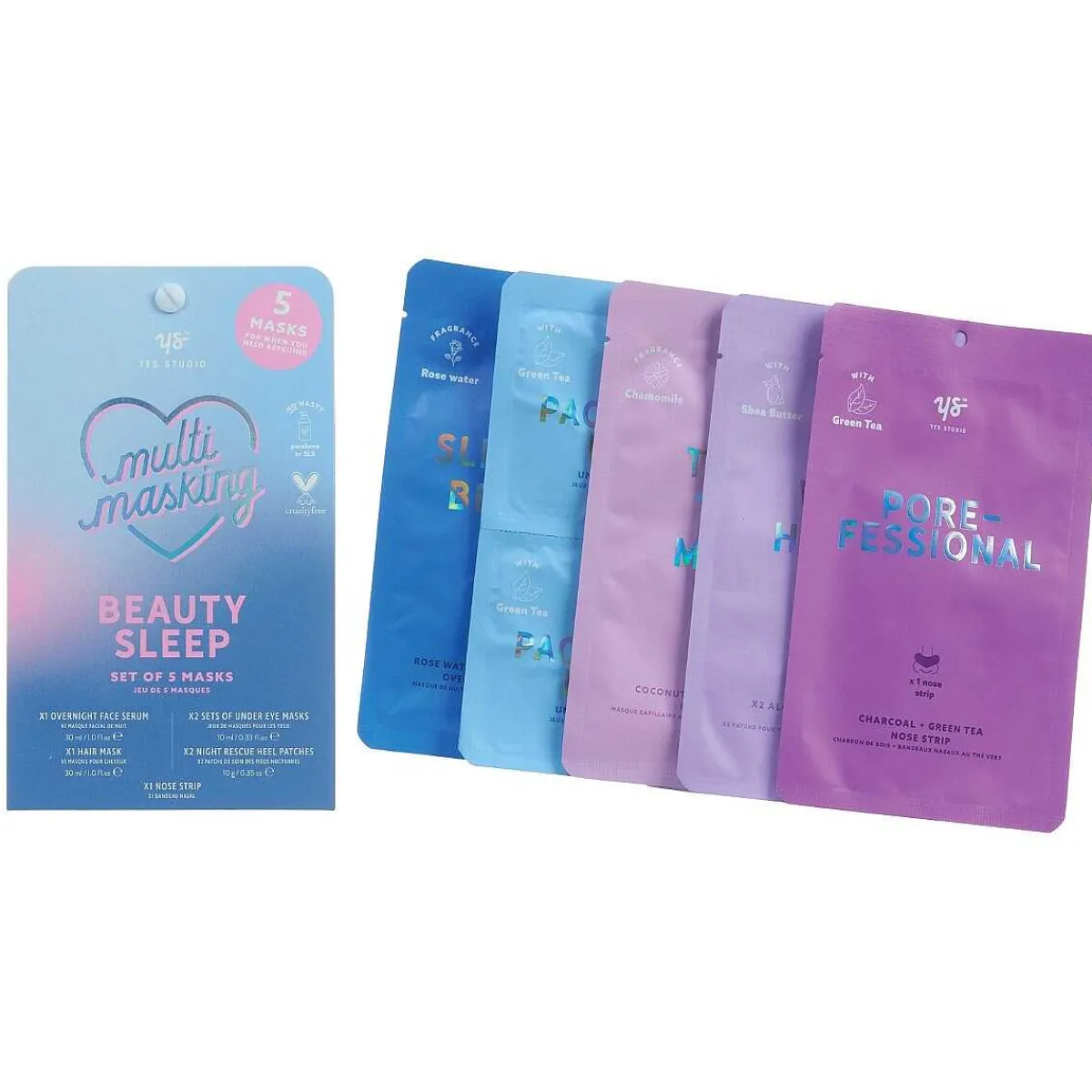 'Beauty Sleep' Multi-Masking Pack Of 5 Masks>Yes Studio Sale
