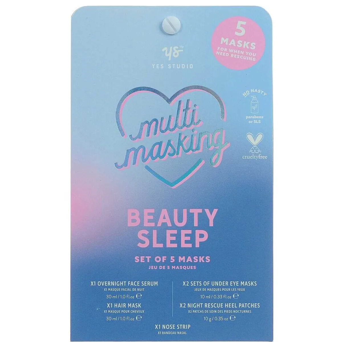 'Beauty Sleep' Multi-Masking Pack Of 5 Masks>Yes Studio Sale