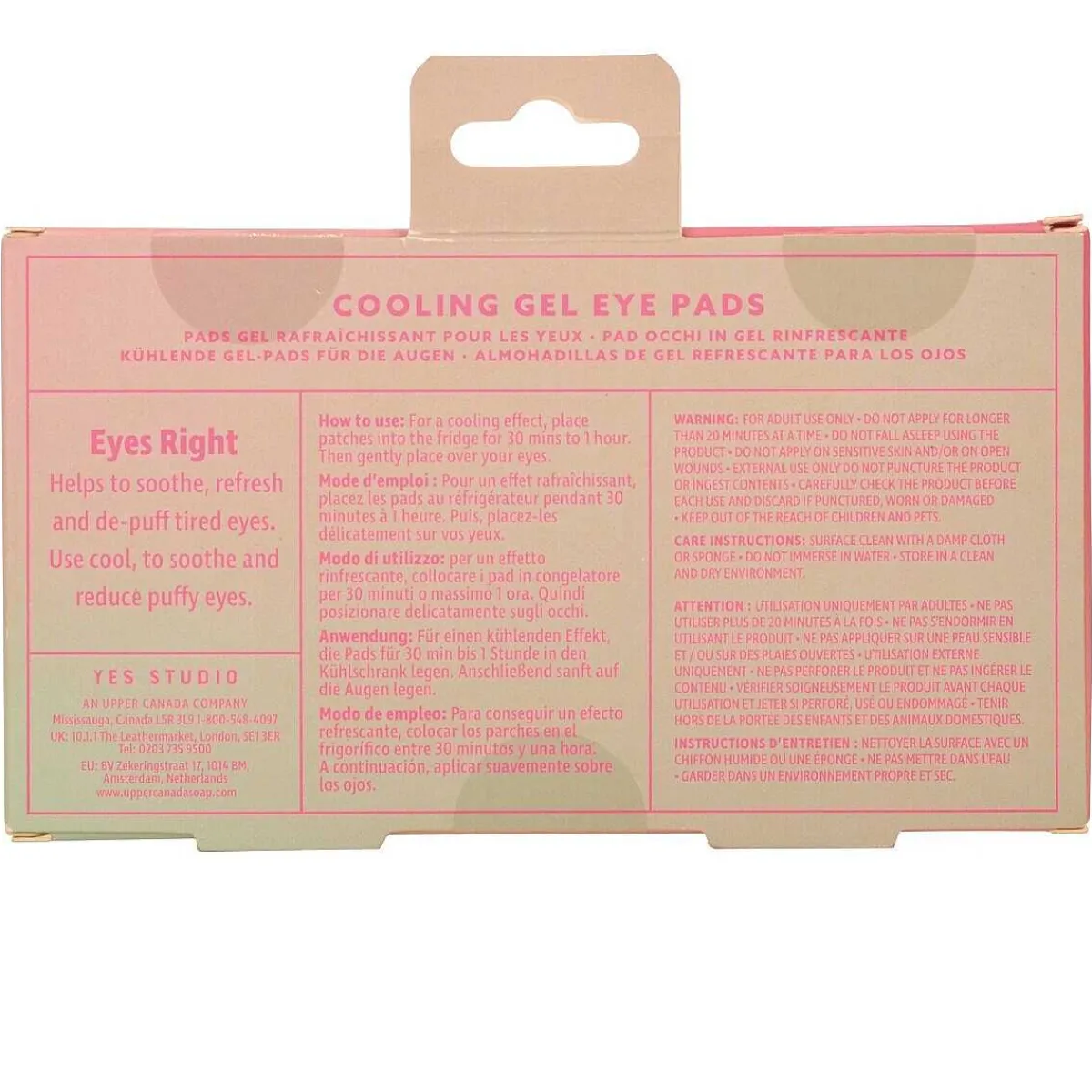 'Chill Af' Cooling Gel Eye Pads>Yes Studio Shop