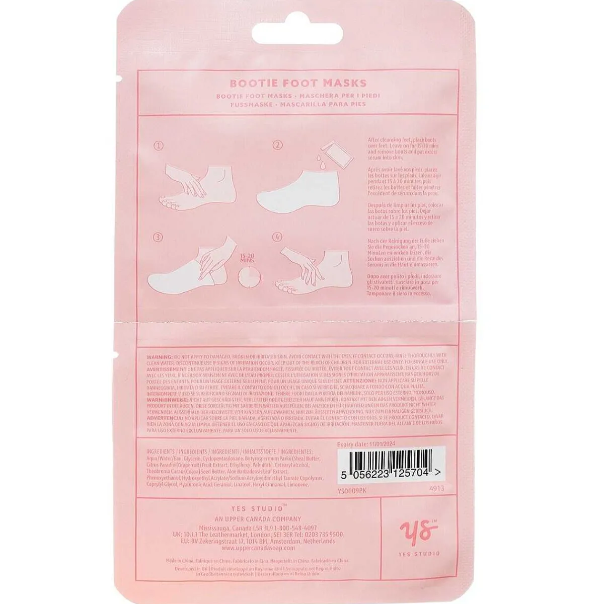 'Let's Play Footsie' Foot Mask Pack Of 2>Yes Studio Clearance