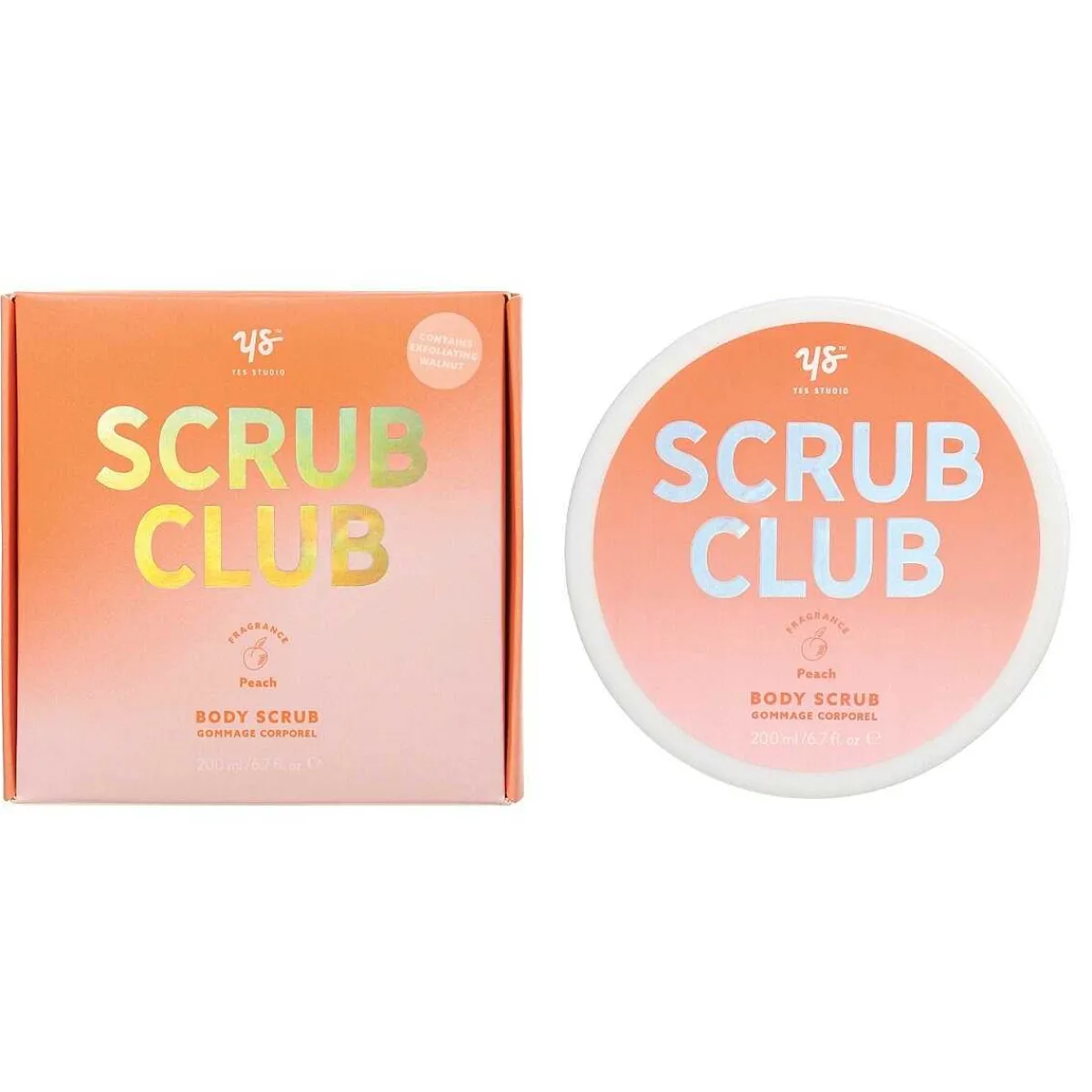 'scrub Club' Peach Body Scrub>Yes Studio Store